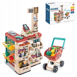 DETSKÝ OBCHOD SUPERMARKET KOČÍK POKLADŇA